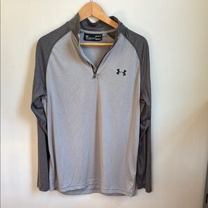 NWT Under Armour Gray Long Sleeve Heat Gear Shirt